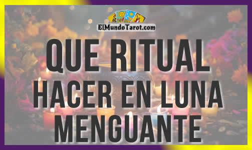 Ritual en Luna Menguante 【Libera, limpia y renueva tu energía】